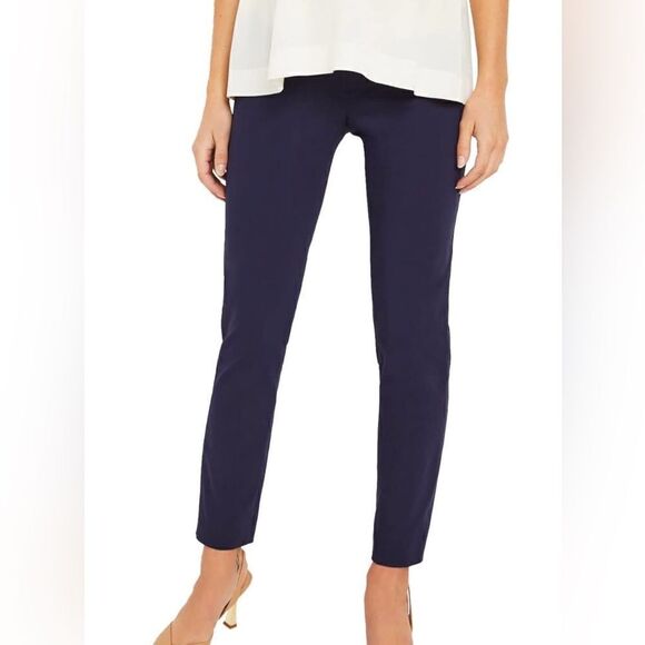 Motherhood Maternity Pants - Motherhood Maternity Navy work-pant